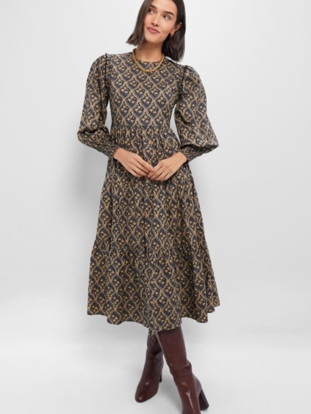 Hyacinth House Anja Floral Midi Dress Size Large